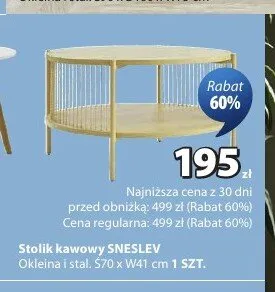 Stolik kawowy SNESLEV promocja w Jysk
