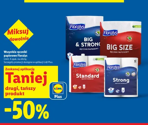 Ręcznik papierowy Floralys Big & Strong promocja w Lidl