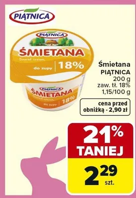 Śmietana promocja w Carrefour