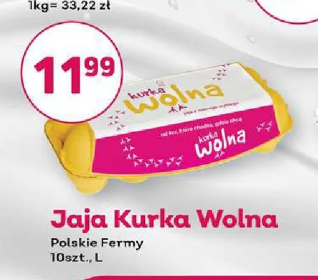 Jajka kurze Kurka Wolna promocja w Bliski