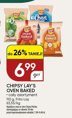 Chipsy Lay's Oven Baked promocja w Chata Polska