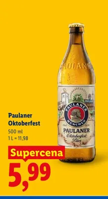 Piwo Paulaner Oktoberfest promocja w Lidl