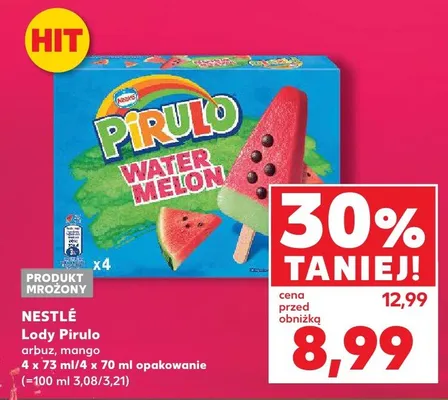 Lody Nestlé Pirulo mango 4-pak promocja w Kaufland