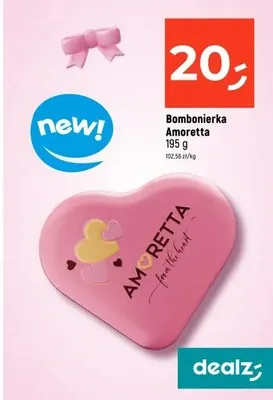 Bombonierka Amoretta 195 g promocja w Dealz