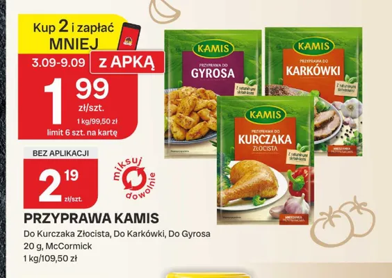 Przyprawa do karkówki Kamis promocja w Chorten