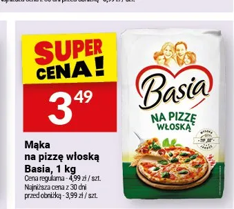 Mąka na pizzę włoską Basia promocja w Twój Market