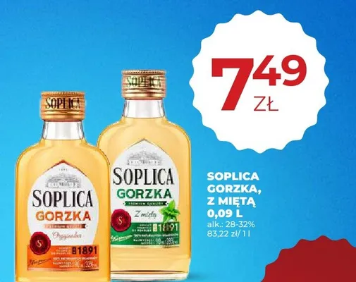 Wódka gorzka z miętą promocja w Duży Ben