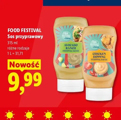 Sos przyprawowy Chicken Dipping Food Festival promocja w Lidl