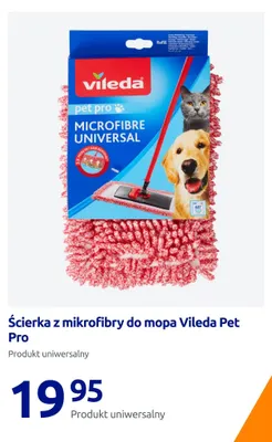 Ścierka z mikrofibry do mopa Vileda Pet Pro promocja w Action
