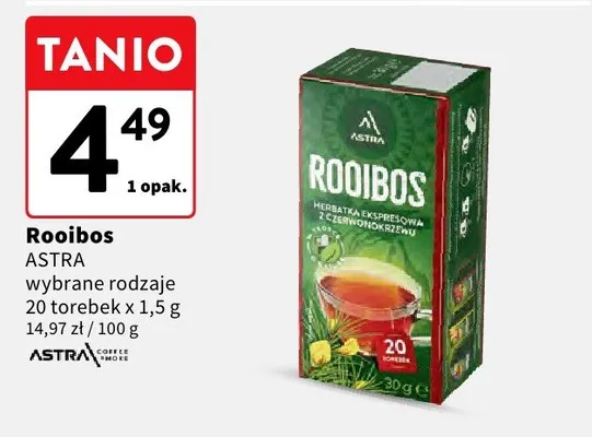Rooibos wybrane rodzaje promocja w Intermarche