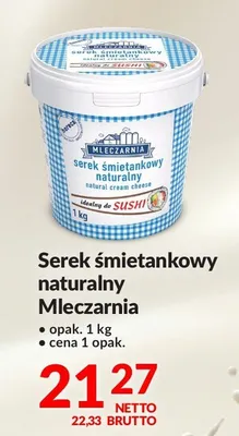Serek śmietankowy naturalny Mleczarnia promocja w Makro