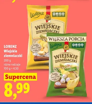 Wiejskie ziemniaczki masło z solą Lorenz promocja w Lidl