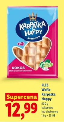 Wafle Karpatka Happy Flis promocja w Lidl