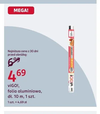 Folia aluminiowa viGO! promocja w Rossmann