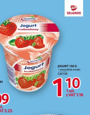 Jogurt Mlekpol promocja w Selgros