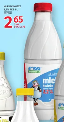 Mleko świeże Rolmlecz 3,2% promocja w Selgros