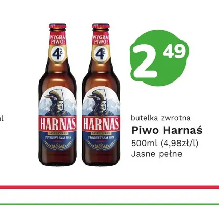 Piwo Harnaś promocja w Limonka