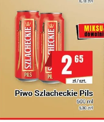 Piwo Szlacheckie Pils promocja w Premium Nasz Sklep