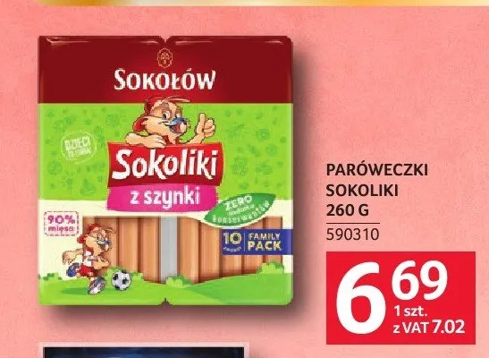Paróweczki Sokoliki z szynki Sokołów promocja w Selgros