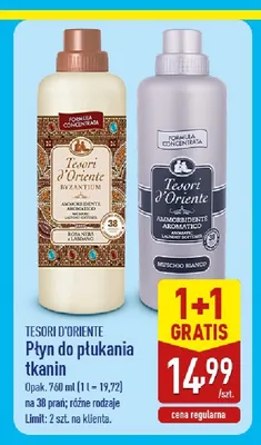 Płyn do płukania tkanin Tesori d'Oriente Byzantium promocja w Aldi