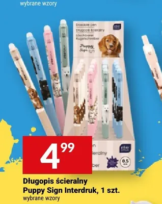 Długopis ścieralny Puppy Sign Interdruk promocja w Twój Market