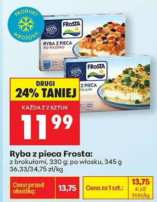 Ryba z pieca po włosku promocja w Biedronka