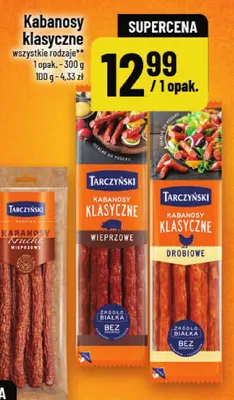 Kabanosy klasyczne wieprzowe Tarczyński promocja w POLOmarket