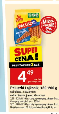 Paluszki Lajkonik klasyczne promocja w Twój Market