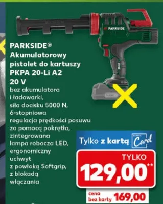Akumulatorowy pistolet do kartuszy PKPA 20-Li A2 promocja w Kaufland