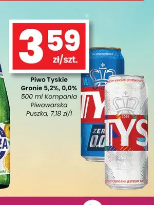 Piwo Tyskie Gronie 5,2% promocja w emma MARKET