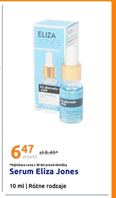 Serum do twarzy Eliza Jones Hyaluronic Acid promocja w Action
