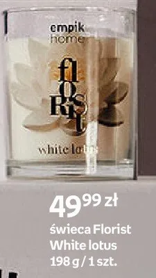 Świeca Florist White lotus promocja w Empik