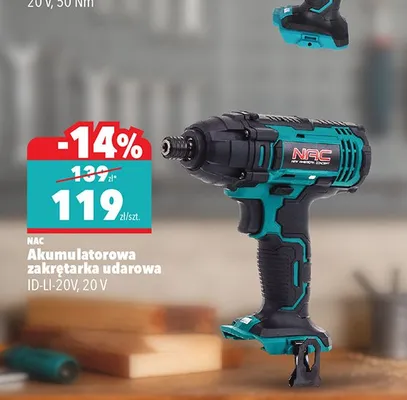 Akumulatorowa zakrętarka ID-LI-20V, 20 V promocja w Biedronka