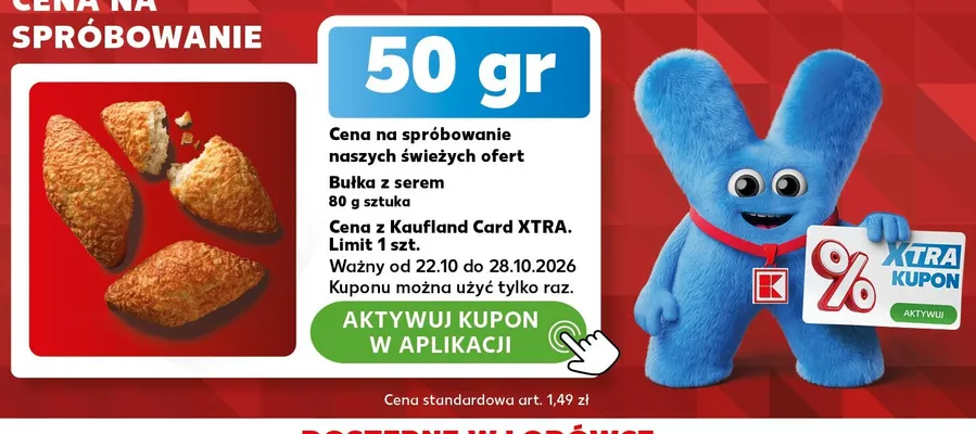Bułka z serem promocja w Kaufland