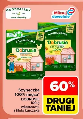 Szyneczka 100% mięsa z fileta kurczaka Dobrusie promocja w Carrefour Market