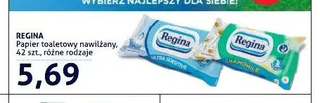 Papier toaletowy nawilżany Regina Sensitive promocja w Blue Stop