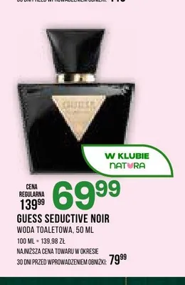 Woda toaletowa Guess Seductive Noir promocja w Drogerie Natura
