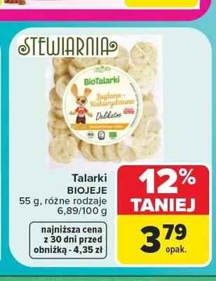 Talarki jaglano-kukurydziane Stewiarnia BioTalarki promocja w Carrefour