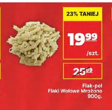 Flaki wołowe mrożone Flak-pol 900 g promocja w API Market