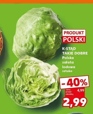 Sałata lodowa K-Stąd Takie Dobre polska promocja w Kaufland