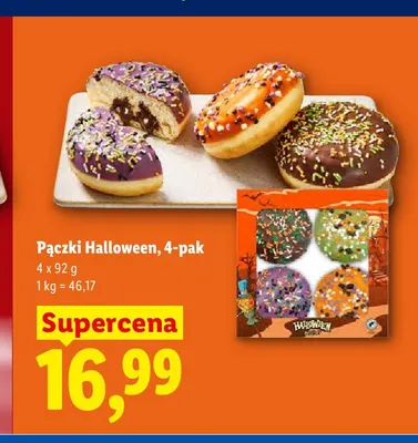 Pączki Halloween 4-pak promocja w Lidl