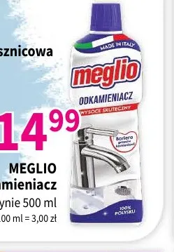 Odkamieniacz w płynie Meglio promocja w Drogerie Polskie