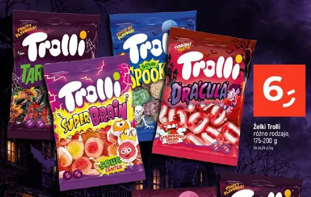 Żelki Trolli Super Brain promocja w Dealz