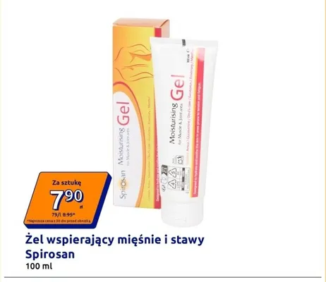 Żel wspierający mięśnie i stawy Spirosan promocja w Action