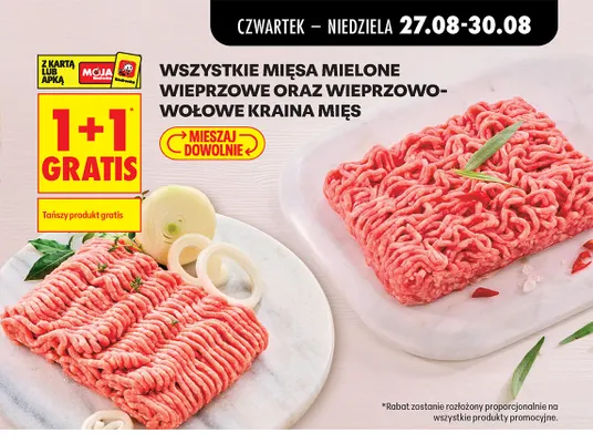 Mięso mielone wieprzowe z łopatki promocja w Biedronka