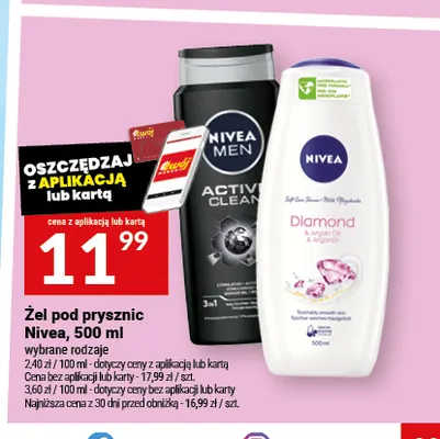 Żel pod prysznic Nivea promocja w Twój Market