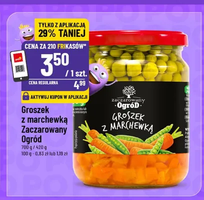 Groszek z marchewką Zaczarowany Ogród promocja w POLOmarket