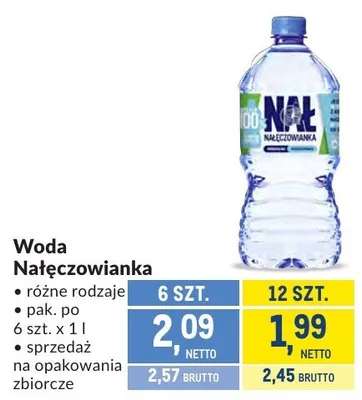 Woda Nałęczowianka promocja w Makro