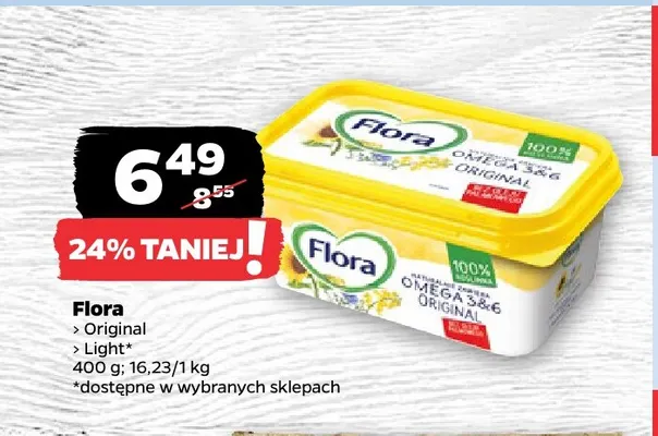 Margaryna Flora Light promocja w Netto