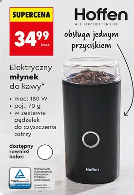 Elektryczny młynek do kawy promocja w Biedronka